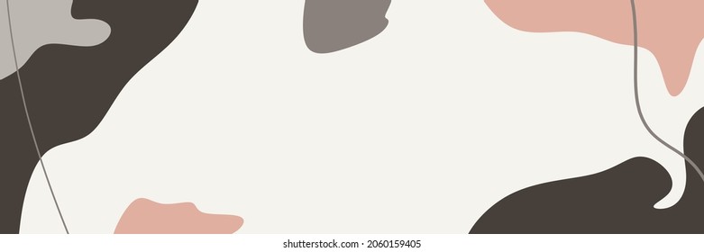 fondo ondulado abstracto. Dibujaron a mano varias formas y objetos de garabatos. Ilustraciones vectoriales modernas y modernas. Cada fondo está aislado. Colores pasteles