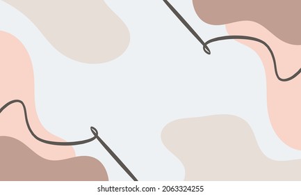abstract wavy backgrounds. Hand drawn various shapes and doodle objects. Contemporary modern trendy vector illustrations. Every background is isolated. Pastel colors