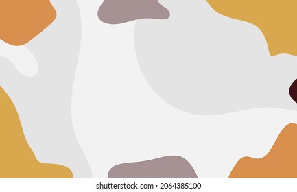 abstract wavy backgrounds. Hand drawn various shapes and doodle objects. Contemporary modern trendy vector illustrations. Every background is isolated. Pastel colors