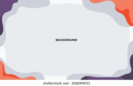 Abstract wavy backgrounds. Hand drawn various shapes and doodle objects. Modern trendy vector illustrations. 