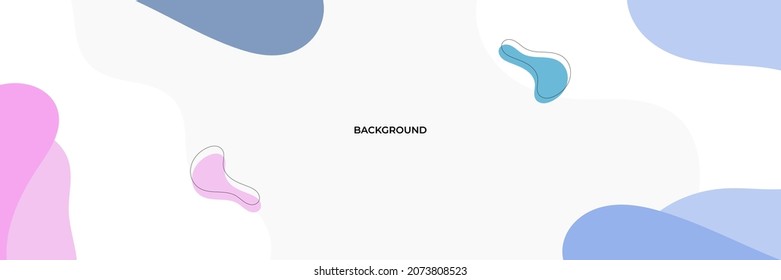 Resumen de fondo ondulado. Dibujaron a mano varias formas y objetos de garabatos. Ilustraciones vectoriales modernas y modernas. Colores pasteles