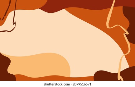 Abstract wavy backgrounds. Hand drawn various shapes and doodle objects. Contemporary modern trendy vector illustrations. Every background is isolated. Pastel colors