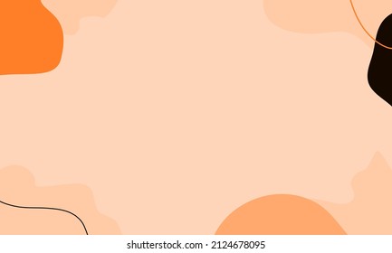fondo ondulado abstracto. Dibujaron a mano varias formas y objetos de garabatos. Naturaleza contemporánea ilustraciones vectoriales modernas. Cada fondo está aislado. Colores pasteles