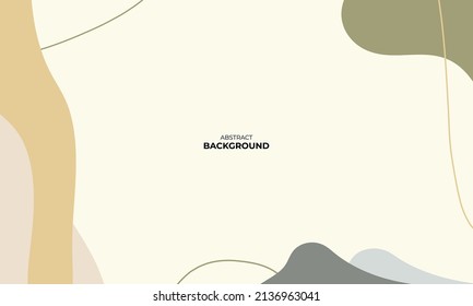 abstract wavy backgrounds. Hand drawn various shapes and doodle objects. Contemporary nature modern trendy vector illustrations. Every background is isolated. Pastel colors