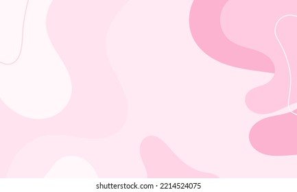 Abstract wavy backgrounds. Hand drawn various shapes and doodle objects. Contemporary organic modern trendy vector illustrations. Every background is isolated. Pastel colors