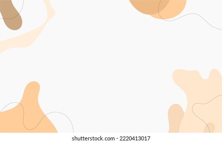 Resumen de fondo ondulado. Dibujaron a mano varias formas y objetos de garabatos. Ilustraciones vectoriales modernas y modernas de corte orgánico. Cada fondo está aislado. Colores pasteles