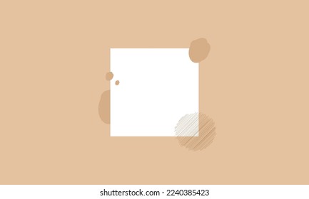 Abstrakte gewagte Hintergründe. Handgezeichnet verschiedene Formen und doodle Objekte. Zeitgenössische organische moderne, trendige Vektorgrafiken. Jeder Hintergrund ist einzeln. Schokoladenfarben
