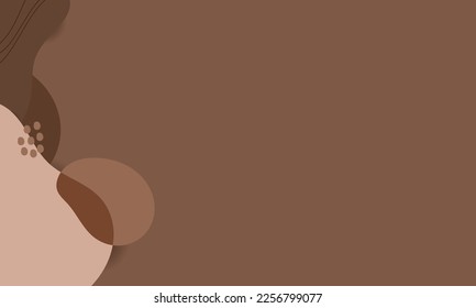 abstract wavy backgrounds. Hand drawn various shapes and doodle objects. Contemporary modern trendy vector illustrations. chocolate smooth background texture. Pastel colors