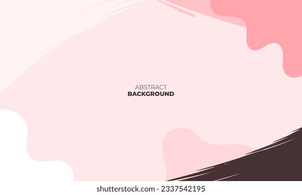 Abstract wavy backgrounds. Hand drawn various shapes and doodle objects. Contemporary organic modern trendy vector illustrations. Every background is isolated. Pastel colors