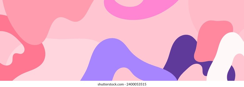 Abstrakte gewagte Hintergründe. Handgezeichnet verschiedene Formen und doodle Objekte. Zeitgenössische organische moderne, trendige Vektorgrafiken. Jeder Hintergrund ist einzeln. Pastellfarben