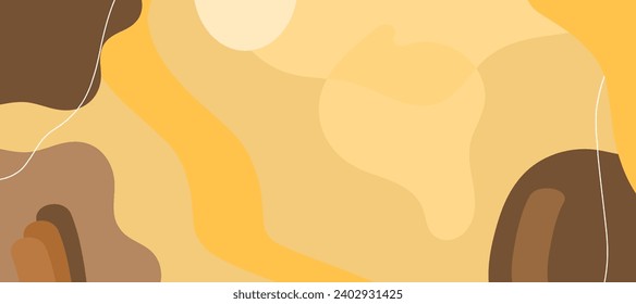 Resumen de fondo ondulado. Dibujaron a mano varias formas y objetos de garabatos. Ilustraciones vectoriales modernas y modernas de corte orgánico. Cada fondo es 