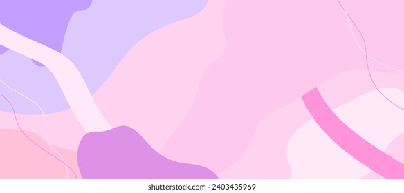 Resumen de fondo ondulado. Dibujaron a mano varias formas y objetos de garabatos. Ilustraciones vectoriales modernas y modernas de corte orgánico. Cada fondo aislado.