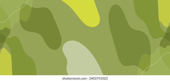 Abstract wavy backgrounds. Hand drawn various shapes and doodle objects. Contemporary organic modern trendy vector illustrations. Every background isolated.
