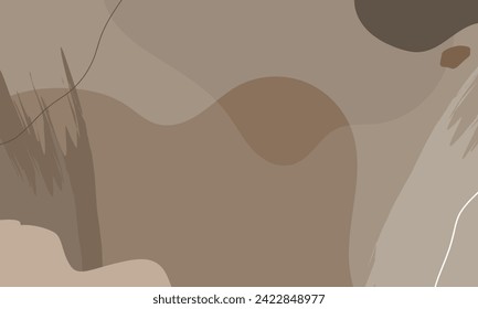 Abstract wavy backgrounds. Hand drawn various shapes and doodle objects. Contemporary modern trendy vector illustrations. Every background is isolated. Pastel colors