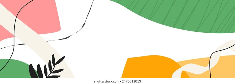 Fondos ondulados Abstractas. Dibujado a mano varias Formas y objetos de garabato. Modernas Ilustraciones vectoriales orgánicas contemporáneas de moda. Cada fondo está aislado. Colores pastel