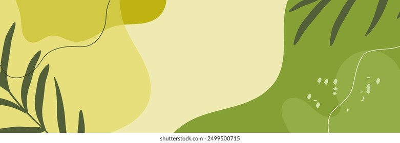 Abstract wavy backgrounds. Hand drawn various shapes and doodle objects. Contemporary modern trendy vector illustrations. Summer vibes concept. Pastel colors