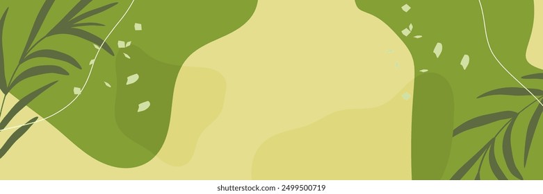 Abstract wavy backgrounds. Hand drawn various shapes and doodle objects. Contemporary modern trendy vector illustrations. Summer vibes concept. Pastel colors