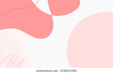 Fondos ondulados Abstractas. Dibujado a mano varias Formas y objetos de doodle. Ilustraciones vectoriales de moda modernas orgánicas contemporáneas. Concepto dulce.