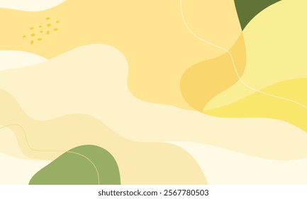 Abstract wavy backgrounds. Hand drawn various shapes and doodle objects. Contemporary organic modern trendy vector illustrations. Every background is isolated. Pastel colors