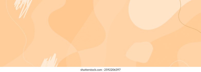 Abstract wavy backgrounds. Hand drawn various shapes and doodle objects. Contemporary organic modern trendy vector illustrations. Every background is isolated. Pastel colors