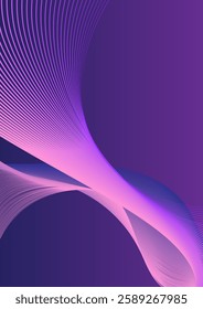 Abstract wavy backround curve line smooth light vector 
