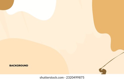 Abstract wavy banner chocolate backgrounds. Contemporary organic modern trendy vector illustrations. Pastel colors