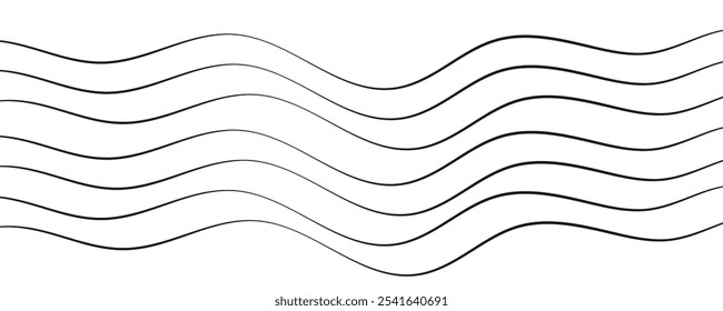 Banner ondulado abstrato. Elemento de design. 