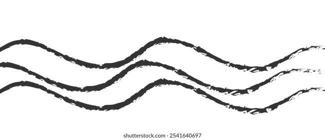 Banner ondulado abstrato. Elemento de design. 