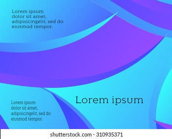 Abstract wavy banner template design. Vector background for flyer, blank, card, invitation, brochure cover design template.   