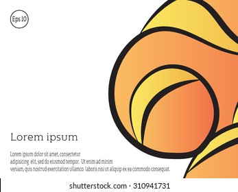 Abstract wavy banner template design. Vector background for flyer, blank, card, invitation, brochure cover design template.   