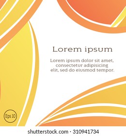 Abstract wavy banner template design. Vector background for flyer, blank, card, invitation, brochure cover design template.   