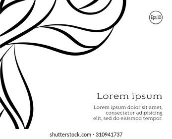 Abstract wavy banner template design. Vector background for flyer, blank, card, invitation, brochure cover design template.   