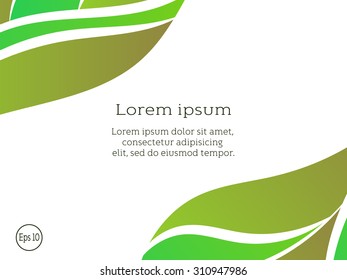 Abstract wavy banner template design. Vector background for flyer, blank, card, invitation, brochure cover design template.   