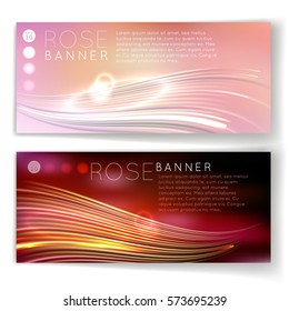 Abstract wavy banners. Vector illustration eps 10