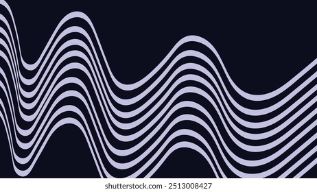 Abstract wavy bending fluidity purple color background.