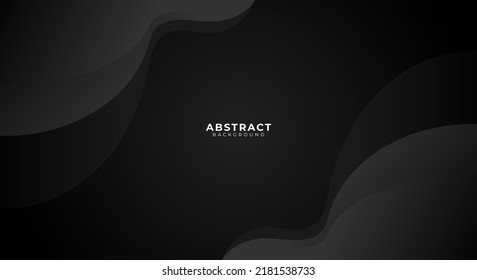 Abstract wavy black background vetor art