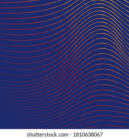 fondo cuadrado de línea de mezcla ondulada abstracta, adecuado para su uso como material de diseño de medios sociales. editable y fácil de usar.