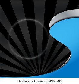 Abstract wavy blue background 