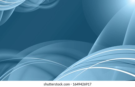 Abstract wavy blue background design