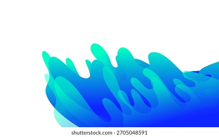 Fondo azul ondulado Abstractas eps10