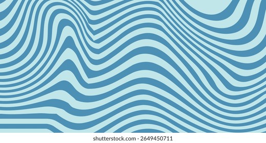 Abstrakter, wellenförmiger, blauer Hintergrund mit blauen Linien. Der Hintergrund zeigt eine fließende, organische Textur mit blauen Mustern auf einer Basis.