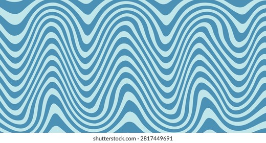 Abstract wavy blue background with blue lines. The background features a fluid, organic texture with blue patterns on a base. Psychedelic pattern background vector. ackground.