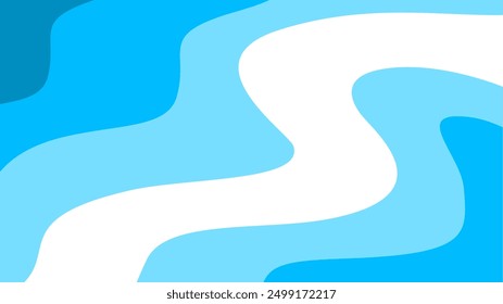 Abstract wavy blue Background. wave blue background. abstract blue color wallpaper for desktop. Abstract curvy blue color background.