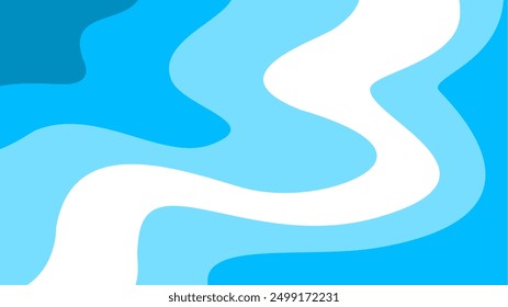 Abstract wavy blue Background. wave blue background. abstract blue color wallpaper for desktop. Abstract curvy blue color background.