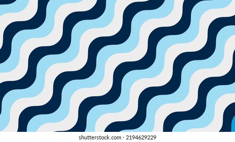 Abstract wavy blue banner background design template vector.