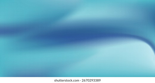 Placa de fundo azul ondulada abstrata de líquido definida com malha de gradiente. Fundo colorido fluido desfocado. Modelo de design moderno conceito para capas de web, banners de anúncio, cartazes, brochuras etc.Eps 10