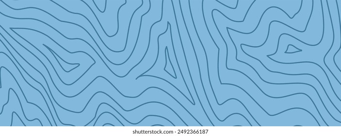 Abstrakter wellenförmiger blauer Pastellhintergrund. Abstrakter wellenblauer Hintergrund. Topographischer Konturhintergrund. Konturlinien-Hintergrund.