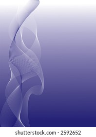An abstract wavy blue and white background with lines