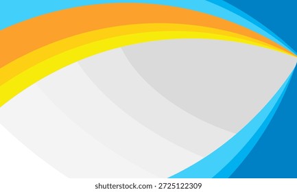 Fondo azul y amarillo ondulado Abstractas, diseño moderno. Vector Eps 10