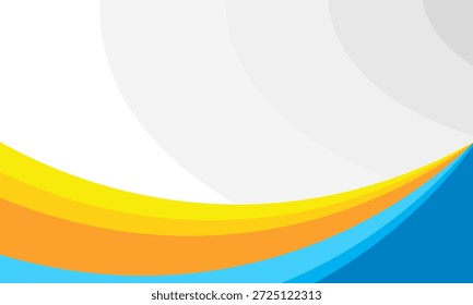 Fondo azul y amarillo ondulado Abstractas, diseño moderno. Vector Eps 10